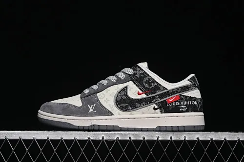 All Categories Nk SB Dunk Series Nk SB Dunk Low High-end Customized Low-top Shoes Nike SB Dunk Low LV Co-branded Zhubahei Denim Anniversary High-end Customized Low-top Casual Shoes YX5066-387